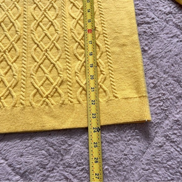 Talbots Cable Knit Lambs Wool Blend Sweater Women's‎ Size MP - Picture 9 of 11